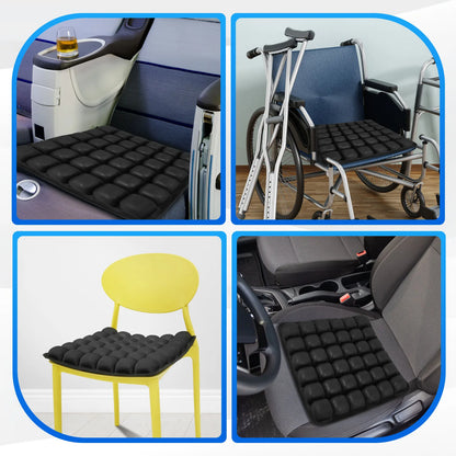 Inflatable Seat Cushion 3D Air Bags Travel Cushion Lightweight Breathable anti Pressure Ulcer Cushion for Car Office Chair Home